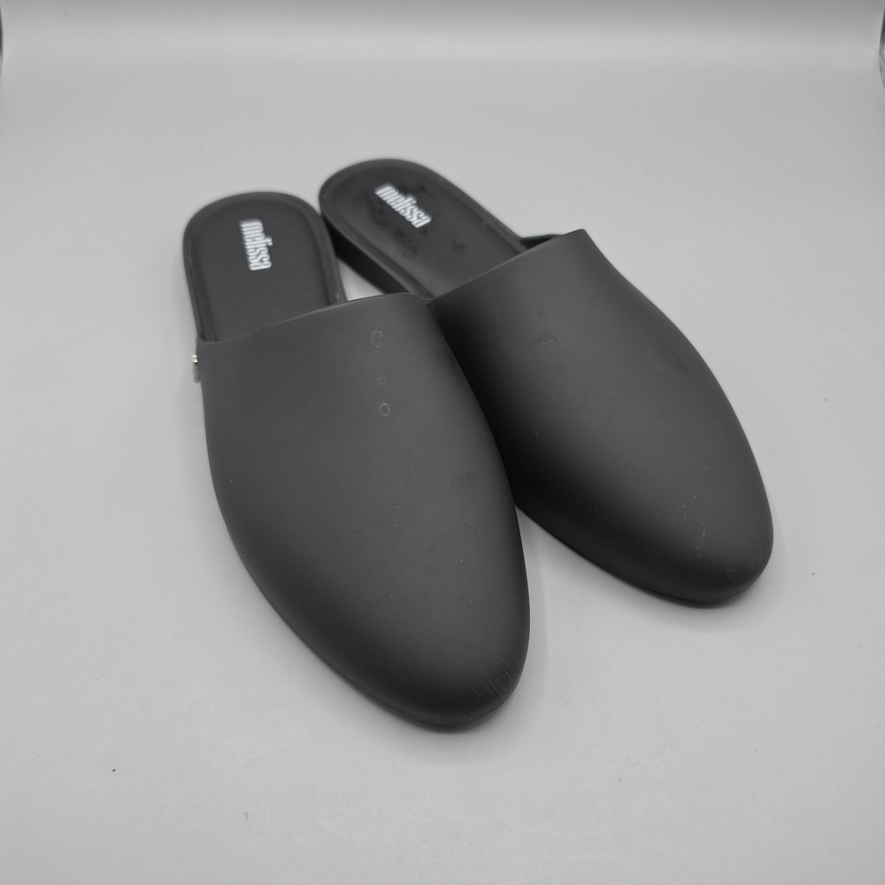 Melissa Shoes Womens 7‎ Black Flats Mules Modern Slip On Casual